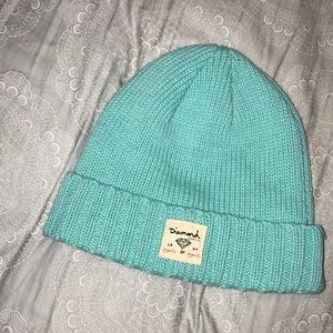 Aqua diamond beanie